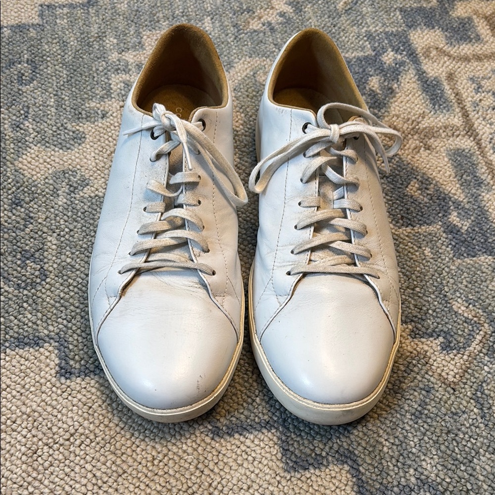 Cole Haan Men’s white casual dress sneakers